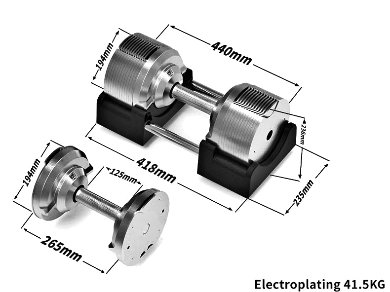 TitanSilver™ Premium Verstelbare Dumbbells