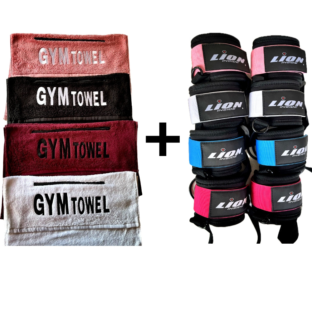 KortingsBundel: Gym Towel + Premium Ankle Straps