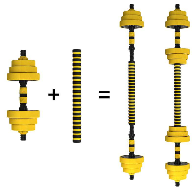 Iron-Clad Dumbbell + Barbell in 1 - LIONINSIDE